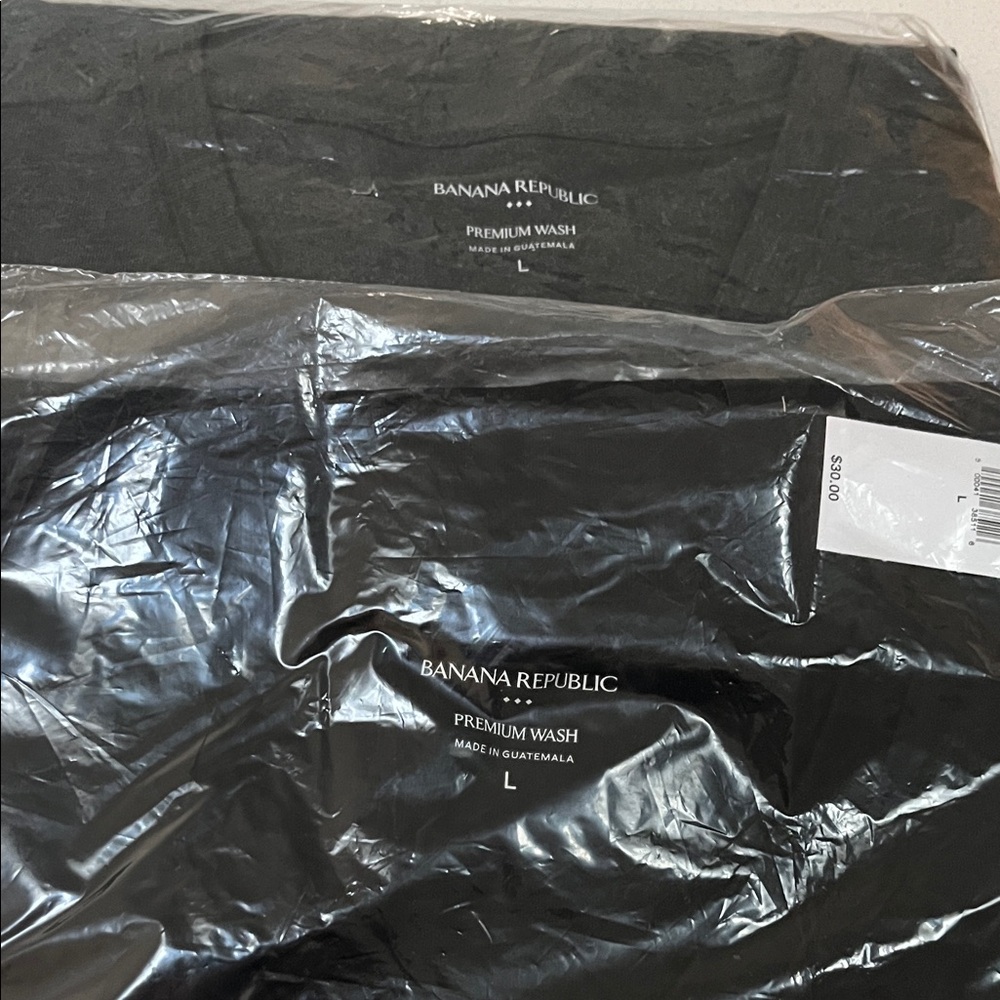 Banana Republic Charcoal and Black V Neck Tees